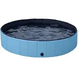 Hundepool Schwimmbad Hundeplanschbecken 100 cm/120 cm/140 cm/160 cm Hundebad Doggy Pool Haustierpool Katzenpool Wasserbad PVC-rutschfest mit