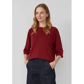 s.Oliver Leichter Kurzarm-Strickpullover rot 34