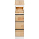 SoBuy BZR54-III-WN Badschrank 23 x 82 x 65 cm Weiß MDF