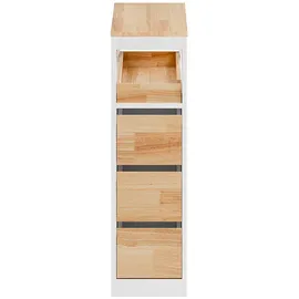 SoBuy BZR54-III-WN Badschrank 23 x 82 x 65 cm Weiß MDF
