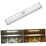 Hemobllo 3 Stück Kabellose 10-led Schrankleuchten Mit Bewegungsmelder Magnetstreifen Energiesparend Weiches Weißes Licht Schrank Und Flurbeleuchtung