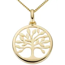 FIRETTI Kettenanhänger Baum Gold 333