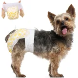 Flying Paws Hunde Windeln, 15 Stück S Anziehbare Einweg-Hundewindeln für Hündinnen - Rüdenwindeln mit dehnbarem Bund S-15