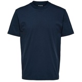 Selected Homme Herren Rundhals T-Shirt 'Colman' - Dunkelblau - XL