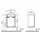 Vitra Sento Halbhochschrank 40 x 58 cm Hellgrau
