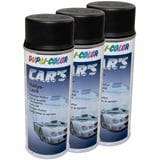 Lackspray Spraydose Sprühlack Cars Dupli Color 652240 schwarz seidenmatt 3 X 400 ml