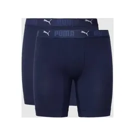 Puma Sport Cotton Long Boxershorts Blau S 2er Pack