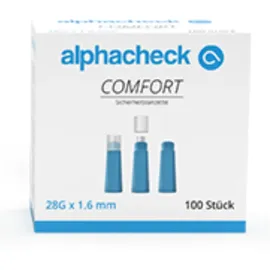 ALPHACHECK Lanzetten 28G x 1,6 mm 100 St.
