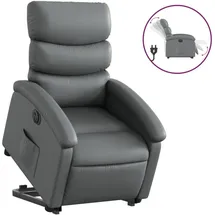vidaXL Relaxsessel 92 x 99,5 x 92 cm Grau elektrisch