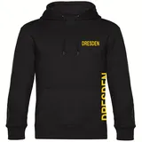 multifanshop Hoodie Druck Gelb Schwarz L