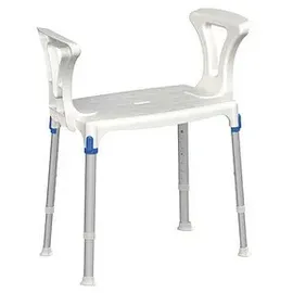 Eschenbach Duschhocker laguna mit Armlehne 150 kg höhenverstellbar weiß
