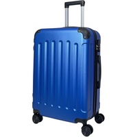 MY TRAVEL BAG Hartschalen-Koffer Reisekoffer ABS Koffer Trolley (Handgepäck-Mittel-Groß-Set) 4 Doppel-Rollen (Hellblau, Handgepäck (55cm))