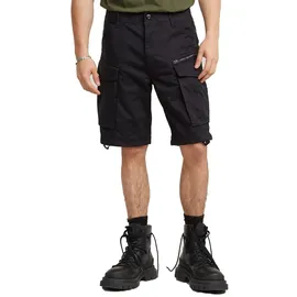 G-Star Cargoshorts Rovic Zip Relaxed 1/2 , kurz, Premium Mico Stretch, einfarbig Schwarz 31W