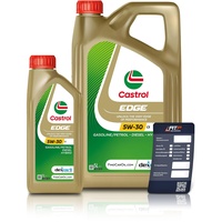 1 L + 5 L = 6 LITER CASTROL Edge Fluid Titanium 5W-30 C3 Motoröl inkl. Castrol Ölwechselanhänger