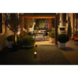 Philips Sockelleuchte Kunststoff 40,0 cm inkl. LED 350 lm schwarz