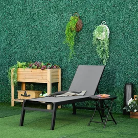 Outsunny Sonnenliege 169 x 65 x 102 cm Grau