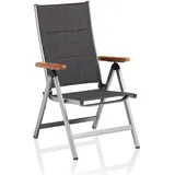 Kettler Granada Multipositionssessel 61 x 65 x 109 cm silber/anthrazit klappbar