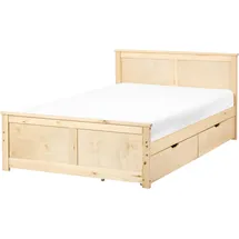 Beliani Dauphin 120 x 200 cm Hellbraun