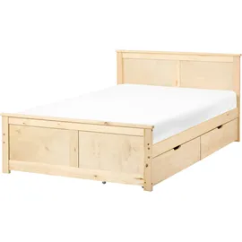 Beliani Dauphin 120 x 200 cm Hellbraun