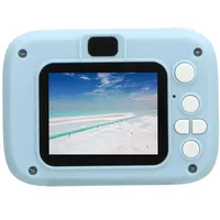 Kinderkamera für Mädchen und Jungen, Kinder-Selfie-Kamera, 2 Zoll, 20 MP, Dual-Front- und Rückkamera, Tragbare -Kleinkind-Digitalvideokamera mit Blitzlicht (Blau)