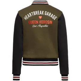 Queen Kerosin Übergangsjacke Heartbreak Garage grün L