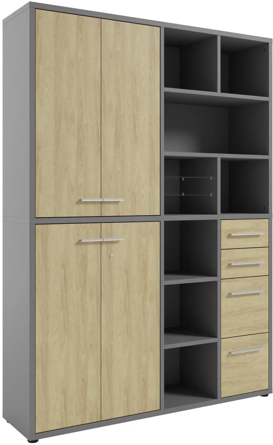Manjana Home Office Kombination TEXAS - B/H/T ca. 154,90x215,40x40,00
