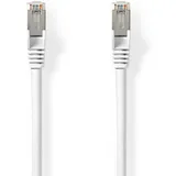 Nedis Cat 8.1-Netzwerkkabel - S/FTP - RJ45 Stecker - RJ45 Stecker - 2.00 m - Rund - LSZH - Weiss - Label
