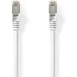 Nedis Cat 8.1-Netzwerkkabel - S/FTP - RJ45 Stecker - RJ45 Stecker - 2.00 m - Rund - LSZH - Weiss - Label