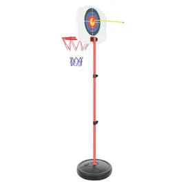 Kruzzel Basketballkorb- und Bogenschießstand-Set 2 in 1 mit Zubehör 23415