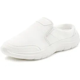 John Devin "Clog, Pantolette, Schlappen, Slipper, Slip-On-Sneaker", Herren, Gr. 39, weiß, Obermaterial: 80% Lederimitat, 20% Textilmaterial. Decksohle: 100% Textilmaterial. Futter: 100% Textilmaterial.