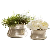 Loberon Vase 2er Set Riona - antiksilber