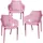 Trisens Gartensessel 46 x 44 x 82 cm rosa 3 St. 12210