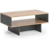 Vicco Couchtisch Josef 80 x 46,2 cm mit Regal