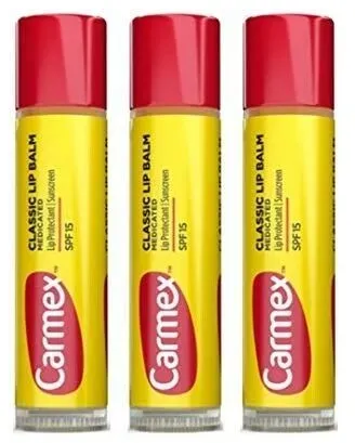 Carmex Classic Lippenbalsam Stick LSF15 3er Pack (3x4,25g)