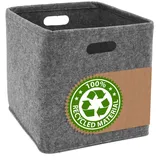 DuneDesign Filz Aufbewahrungskorb Mara in Grau | Gr.: onesize