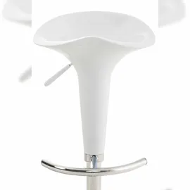CLP 2er Set Barhocker Saddle weiß