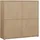 Forte Highboard 124,5 x 121,5 x 34,9 cm Elegancia Eiche / Beige