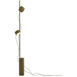 Muuto - Post LED-Stehleuchte, braungrün