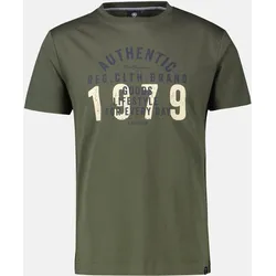 Unifarbenes T-Shirt in Übergrössen - Nordic Olive - 6XL