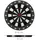 Relaxdays Dartscheibe Soft Darts Kunststoff 42 cm