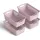 ProHome Aufbewahrungskorb Modularer Kunststoffkorb 25 x 16 x 8 cm rosa