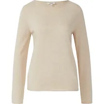 s.Oliver Feinstrickpullover mit Rollkanten Beige 34