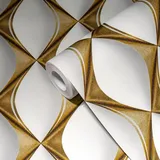 A.S. Création A.S. Creation My Home My Spa Lederoptik Grau/Gold 3D-Optik