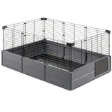 Ferplast Kleintierkäfig Multipla Open 107,5 x 72 x 50 cm schwarz