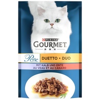 Purina Gourmet Perle DUO Kalb & Ente in Sauce Katzenfutter nass 52 x 85 g