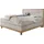Hasena Chalet Boxspringbett 140-180 cm Braun / Hellgrau, Liegefläche:160 x 200 cm, Topper:Superio-Topper