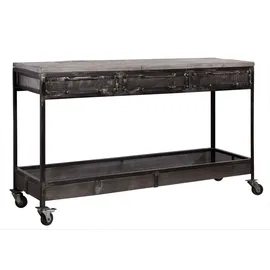 Massivmoebel24 Mango Konsolentisch 150x45x90 grau