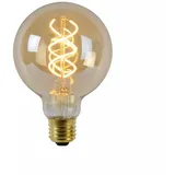 LUCIDE G95 LED Glühfadenlampe 1x4,9W E27 2200K Amber