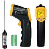 Berührungsloses digitales Laser-Infrarot-Thermometer, Fleischthermometer, Temperaturpistole, -58°F 716°F (-50°C 380°C), Temperatursonde zum