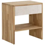 otto home Nachttisch OTTO HOME "Callum", beige (sabbia, natur, natur), B:60cm H:65,5cm T:42cm, Tische, Nachttisch, passend zur Boxspringbett-Serie Jelle